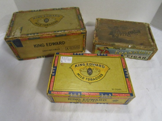 King Edward Invincible Cigar Box, King Edward Imperial Cigar Box,