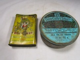 Three Castles Round Tobacco Tin, Dill's Best Smoky Tin formed to fit pocket