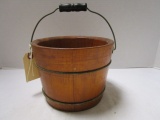 Small Unpainted Wood Bucket