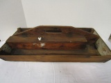 Antique Tool Carrier w/Built In Storage