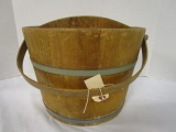 Large Wood Bucket w/divider