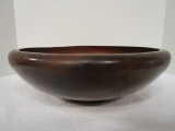 Large Wood Bowl w/snake inlay