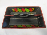 Wood Cuttlery Tray w/Tole Painting