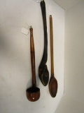 Small Wood Dipper & 2 Wood Spoons