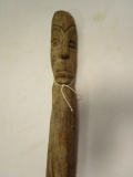 Walking Stick with Head & Snake Design