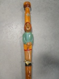 1954 Indian with Birds Walking Stick