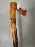 Large Walking Stick w/carved face
