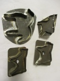 Four Old Horse Cookie Cutters