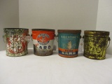 Four Vintage Greenville, SC Native Balentine's  and Lunsford Bros. Lard Cans