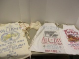 Flour Sack Dress, Two Feed Sack Aprons and Two Feed Sack Bonnets