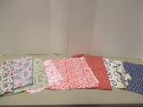 Eight Vintage Floral Pattern Flour/Feed Sacks