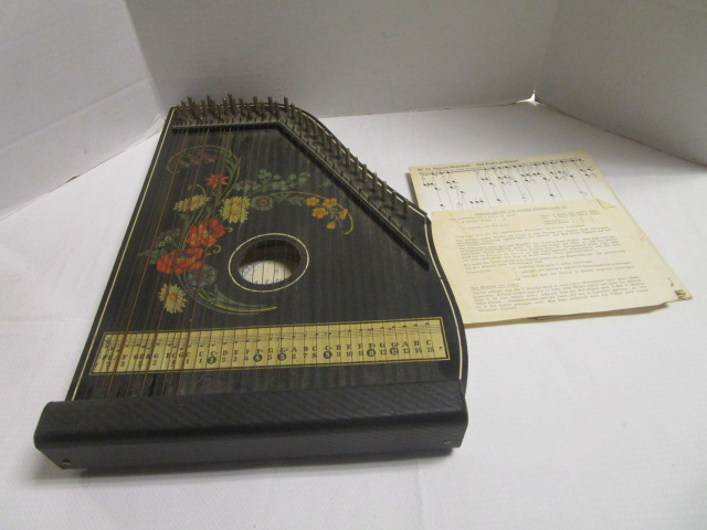 Vintage Jubeltone Zither with Sheet Music Proxibid