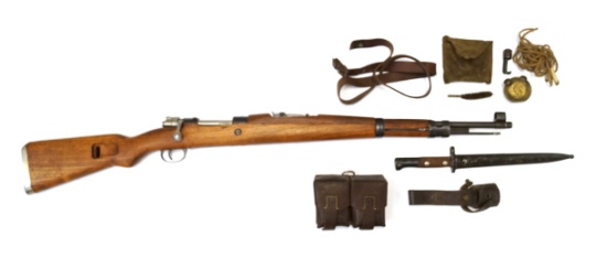 Zastava M48 Yugo 8mm Mauser Bolt Action Rifle w/ Bayonet, Cleaning Kit, Ammo Pouch