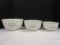 Set of 3 Hall China Springtime Pattern Mixing Bowls