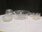 Fostoria American Footed Bowl, Two Piece Dish, Creamers and Sugar Bowl
