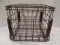 Vintage Metal Milk Crate