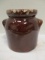 Vintage Brown Drip Crock