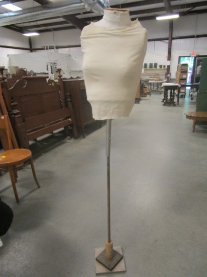 Plaster of Paris Body Form on Metal Stand