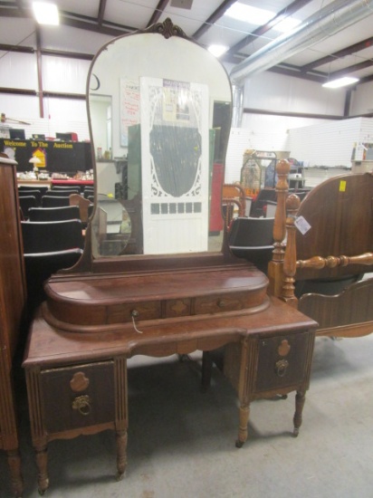 Antique Vanity with Mirror