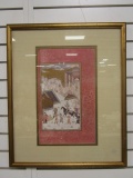 Framed and Matted Chinese Print