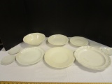 Ivory Bowls, Plates and Butter Pats