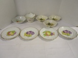 3 Johnson Bros. Bowls, 4 Johann Haviland Fruit Plates, Portugal Planter, Fruit Pattern Bowl