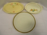 Three Platters - Bavarian, Steubenville, and Homer Laughlin