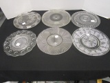 Six Cake and Dessert Plates and Trays