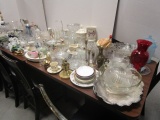 Table Lot - Plates, Vases, Glasses, Candlesticks, Serving Pieces, and Much More!