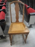 Antique Rocking Chair with Caned Seat