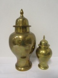 Two Brass Urns