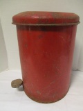 Vintage Metal Trash Can