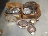 Silver Plated Tray, Covered Dish, Trivets, Oval Trays and Bowls, Candlesticks