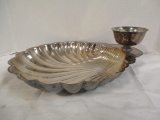 Wm. Rogers Silverplated Shell Shaped Chip and Dip Bowl