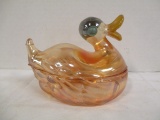 Iridescent Duck Trinket Box