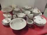 79 Pcs Moss Rose Pattern China