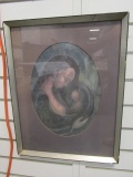 Framed and Matted Mother and Child Print