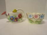 Ceramic Watering Can and Planter