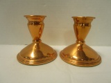 Pair of Coppercraft Guild Candlesticks