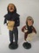 1984 and 1988 Byers Choice Limited Man and Boy with Sheet Music Carolers