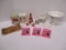 Bath& Body Works Compote, Ornaments, Barbie Trading Cards, Sequin Purse, Goebel Hummel Plaque