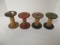 Four Vintage Spindles