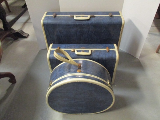 Three Pieces Vintage Samsonite Hard Side Luggage