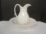 Pfaltzgraff Pitcher and Wash Bowl