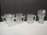 Frodo Lord of the Rings Goblet and Four McDonald's Flintstones Mugs