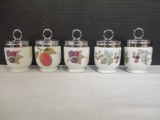 Five Royal Worcester Egg Coddlers