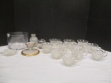 Punch Cups, Glass Cylinder, Candlestick, Coaster