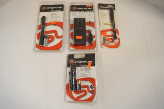 Streamlight Flashlights- PolyStylus, Protac 1L, Stylus Pro, & Portable USB Charger