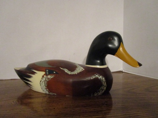 Hand Painted Wood Duck Decoy