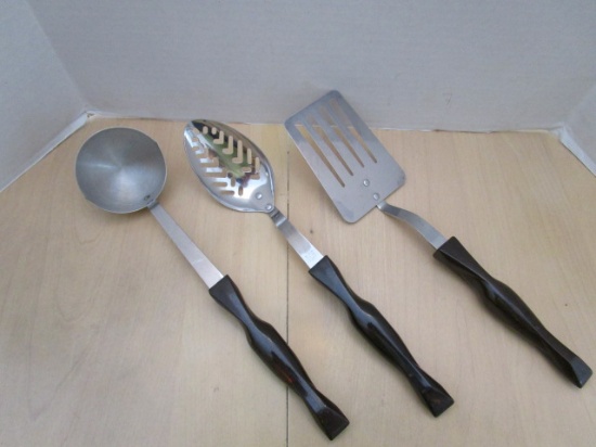 Cutco No. 1713 Slotted Spoon, No. 1715 Ladle and No. 1716 Slotted Spatula